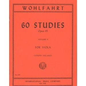 Wohlfahrt Franz 60 Studies Op 45 Volume 2 Viola Solo